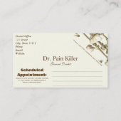 Funny Dental Office Dentist Appointinder Afsprakenkaartje (Achterkant)