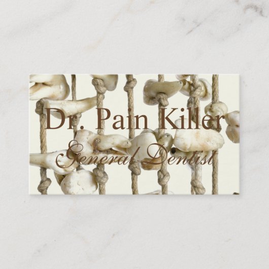 Funny Dental Office Dentist Appointinder Afsprakenkaartje (Voorkant)