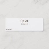 Funny Dental Photography Extracted Teeth Dentist Mini Visitekaartje (Achterkant)