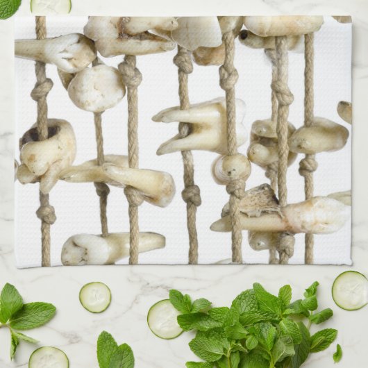 Funny Dental Photography Extracted Teeth Dentist Theedoek (Gevouwen)