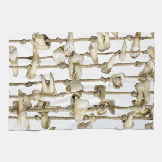 Funny Dental Photography Extracted Teeth Dentist Theedoek (Horizontaal)