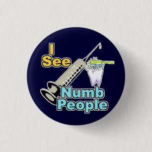 Funny Dental Professional Ronde Button 3,2 Cm