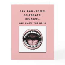 Funny Dental School Afstuderen Card