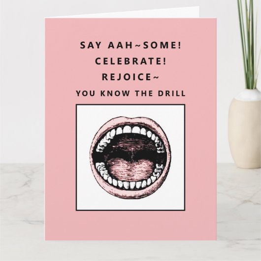 Funny Dental School Afstuderen Card Kaart (Voorkant)