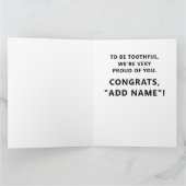 Funny Dental School Afstuderen Card Kaart (Binnen)