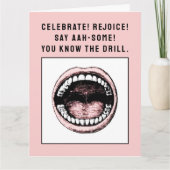 Funny Dental School Afstuderen Kaart (Voorkant)