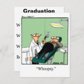 Funny Dental School Graduation Invitations Kaart (Voorkant / Achterkant)