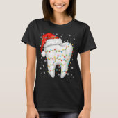 Funny Dental Tooth Pjs Pajamas Christmas Xmas Men T-shirt (Voorkant)