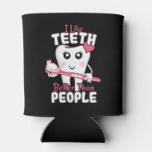 Funny Dentist - als Teeth Beter dan mensen Blikjeskoeler (Achterkant)