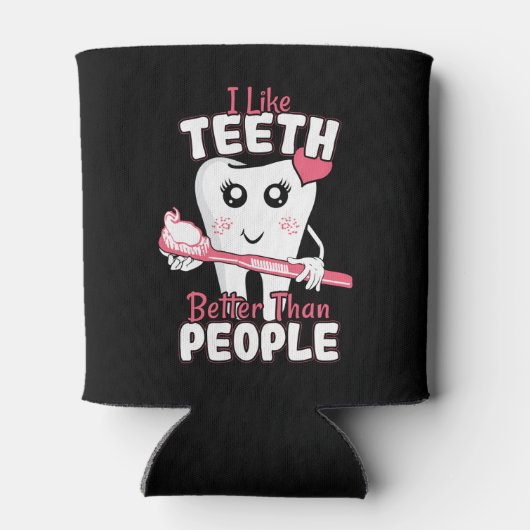 Funny Dentist - als Teeth Beter dan mensen Blikjeskoeler (Achterkant)