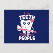 Funny Dentist - als Teeth Beter dan mensen Briefkaart (Voorkant)