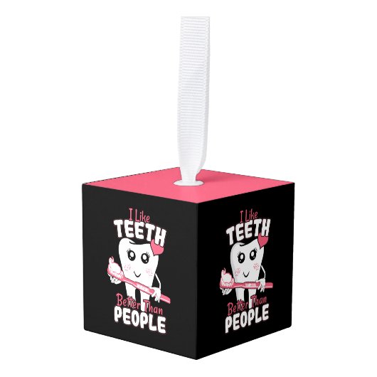 Funny Dentist - als Teeth Beter dan mensen Decoratie (Voorkant hoekig)