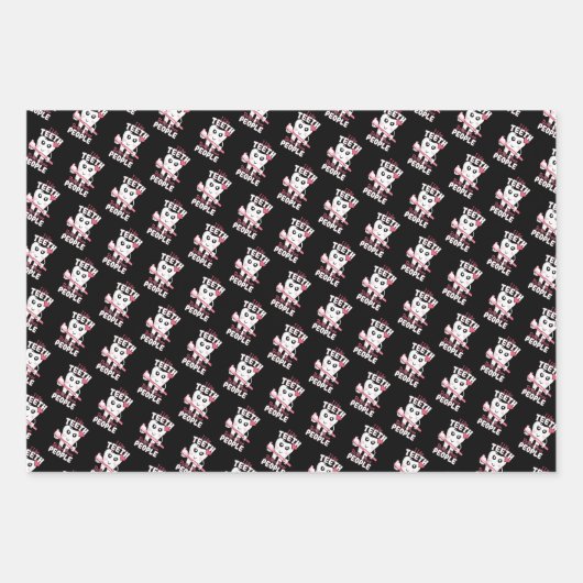 Funny Dentist - als Teeth Beter dan mensen Inpakpapier Vel (Voorkant 3)