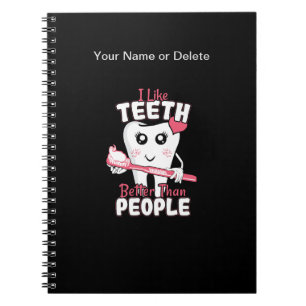 Funny Dentist - als Teeth Beter dan mensen Notitieboek