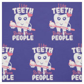 Funny Dentist - als Teeth Beter dan mensen Stof (Swatch)