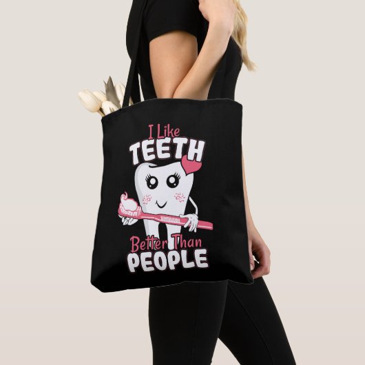 Funny Dentist - als Teeth Beter dan mensen Tote Bag (Dichtbij)