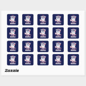 Funny Dentist - als Teeth Beter dan mensen Vierkante Sticker (Vel)