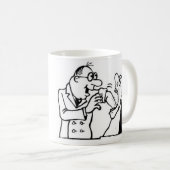 Funny Dentist Cartoon Mok (Voorkant rechts)