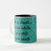 Funny Dentist Coffee Mugs Tweekleurige Koffiemok (Voorkant links)
