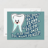 Funny Dentist Dental Hygienist Briefkaart (Voorkant / Achterkant)