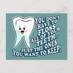 Funny Dentist Dental Hygienist Briefkaart