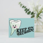 Funny Dentist Dental Hygienist Briefkaart (Staand voorkant)