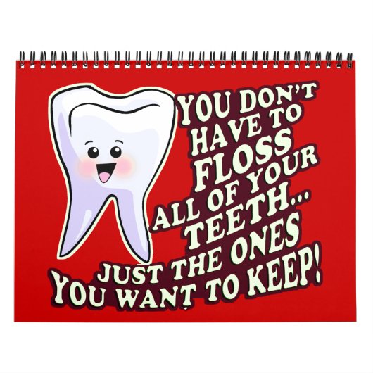 Funny Dentist Dental Hygienist Kalender (Hoes)