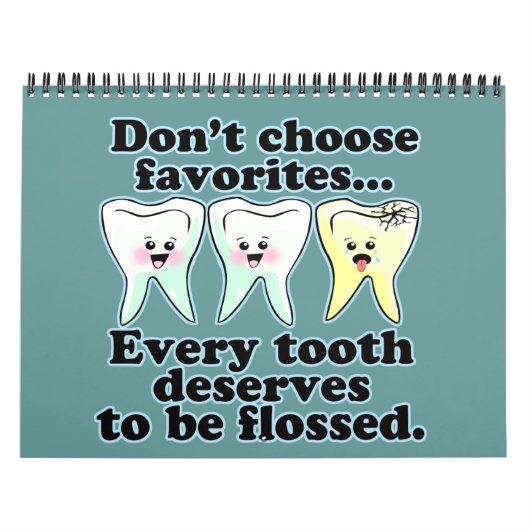 Funny Dentist Dental Hygienist Kalender (Hoes)