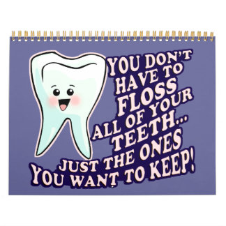 Funny Dentist Dental Hygienist Kalender