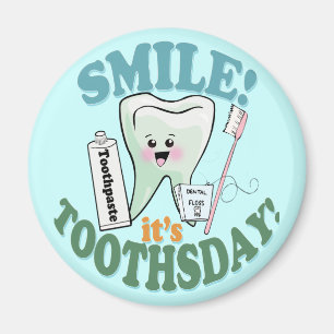 Funny Dentist Dental Hygienist Magneet