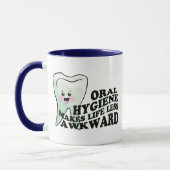 Funny Dentist Dental Hygienist Mok (Links)