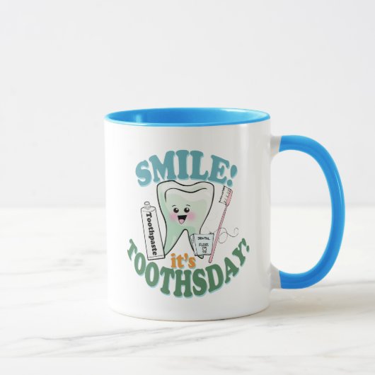 Funny Dentist Dental Hygienist Mok (Rechts)