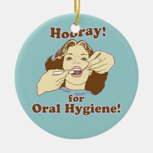 Funny Dentist Dental Hygienist RDH Keramisch Ornament (Voorkant)