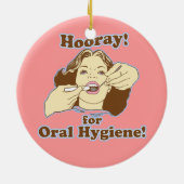 Funny Dentist Dental Hygienist RDH Keramisch Ornament (Achterkant)