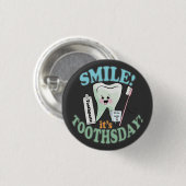 Funny Dentist Dental Hygienist Ronde Button 3,2 Cm (Voorkant /achterkant)
