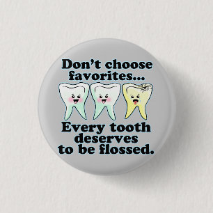 Funny Dentist Dental Hygienist Ronde Button 3,2 Cm