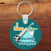 Funny Dentist Dental Hygienist Sleutelhanger (Voorkant)