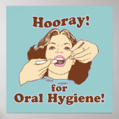 Funny Dentist Dental Poster (Voorkant)