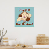 Funny Dentist Dental Poster (Keuken)