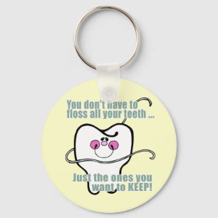 Funny Dentist en Dental Hygienist Sleutelhanger