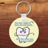 Funny Dentist en Dental Hygienist Sleutelhanger (Voorkant)