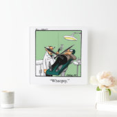 Funny Dentist Humor Wall Clock Vierkante Klok (Huis)