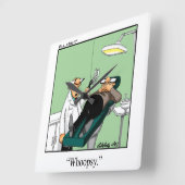 Funny Dentist Humor Wall Clock Vierkante Klok (Hoek)