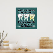 Funny Dentist Hygienist RDH Poster (Keuken)