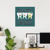 Funny Dentist Hygienist RDH Poster (Thuiskantoor)