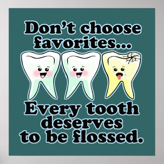 Funny Dentist Hygienist RDH Poster (Voorkant)