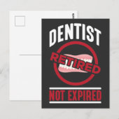 Funny Dentist in ruste, niet verouderd tandheelkun Briefkaart (Voorkant / Achterkant)