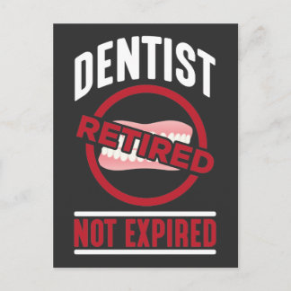 Funny Dentist in ruste, niet verouderd tandheelkun Briefkaart
