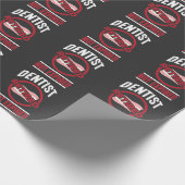 Funny Dentist in ruste, niet verouderd tandheelkun Cadeaupapier (Hoek)