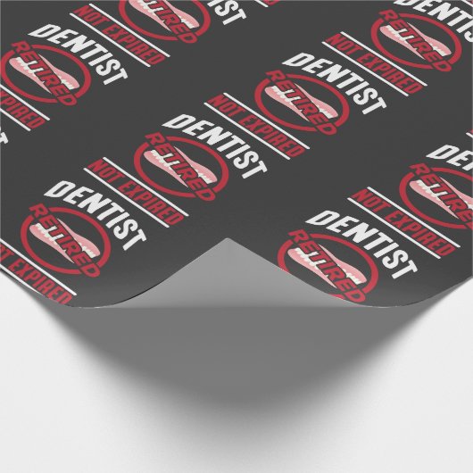 Funny Dentist in ruste, niet verouderd tandheelkun Cadeaupapier (Hoek)